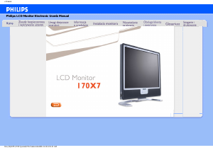 Instrukcja Philips 170X7FB Monitor LCD