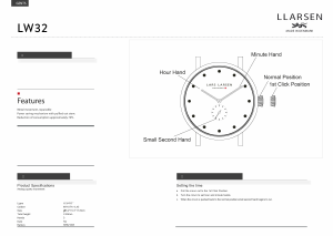 Handleiding Lars Larsen 132SWCZ CHRISTOPHER Horloge