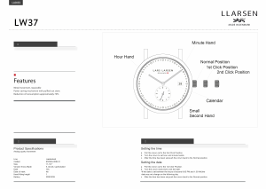 Handleiding Lars Larsen 137RWWL HELENA Horloge