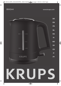 Brugsanvisning Krups BW244810 ProAroma Elkedel