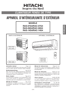 Mode d’emploi Hitachi RAC-09G4 Climatiseur