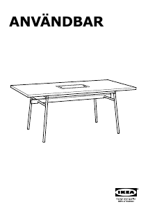 Használati útmutató IKEA ANVANDBAR Ebédlőasztal