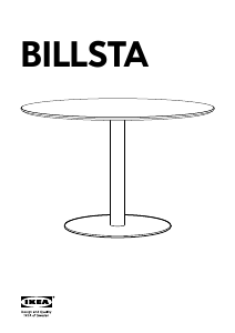 Bruksanvisning IKEA BILLSTA Matbord
