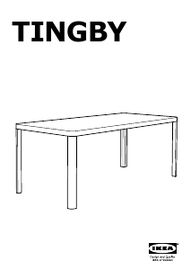 Rokasgrāmata IKEA TINGSBY Pusdienu galds