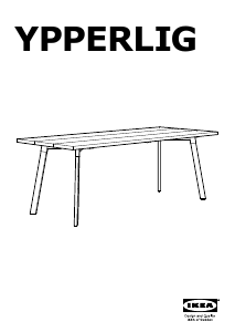 Priručnik IKEA YPPERLIG Blagovaonski stol