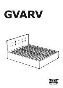 Manual de uso IKEA GVARV Estructura de cama