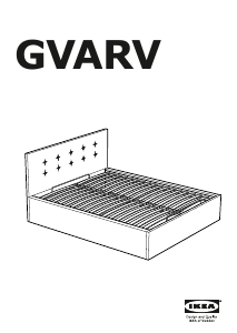 Bedienungsanleitung IKEA GVARV Bettgestell