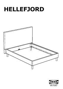 Manual de uso IKEA HELLEFJORD Estructura de cama