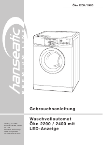 Bedienungsanleitung Hanseatic Oko 2200 Waschmaschine