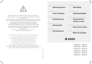 Brugsanvisning Asko ODW8327A Varmeskuffe