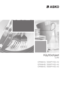 Käyttöohje Asko OP8664S Uuni