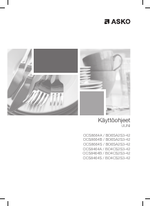 Käyttöohje Asko OCS8664S Uuni