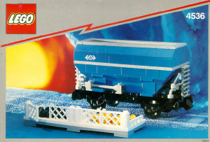 Manual Lego set 4536 Trains Blue hopper car