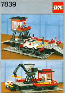Manual Lego set 7839 Trains Car transport depot