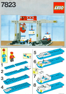 Handleiding Lego set 7823 Trains Containerkraan