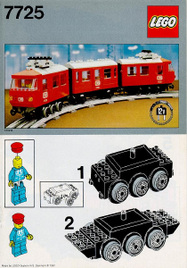 Manual Lego set 7725 Trains Electric passenger train
