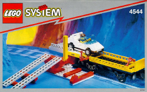 Bedienungsanleitung Lego set 4544 Trains Transportwaggon mit Auto
