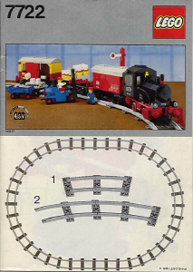 Bedienungsanleitung Lego set 7722 Trains Lokomotive mit Anhängern