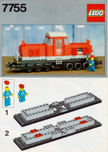 Bedienungsanleitung Lego set 7755 Trains Diesellokomotive