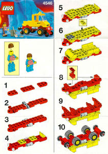 Bedienungsanleitung Lego set 4546 Trains Schienen- und Strassenfahrzeug