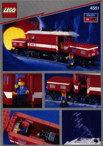 Manual Lego set 4551 Trains Crocodile locomotive