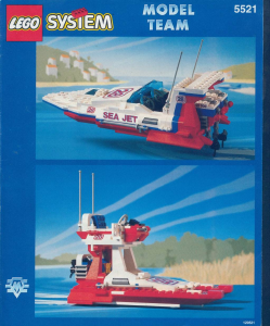 Manual Lego set 5521 Model Team Sea jet