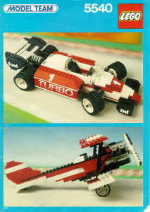 Manual Lego set 5540 Model Team Formula 1 racer