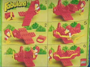 Bruksanvisning Lego set 3625 Fabuland Flygplan