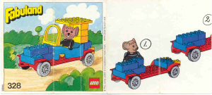 Manual Lego set 328 Fabuland Michael Mouse and his new car
