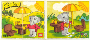 Manual Lego set 3601 Fabuland Elton Elephant