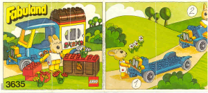 Bedienungsanleitung Lego set 3635 Fabuland Bonnie Hase mit Wohnmobil