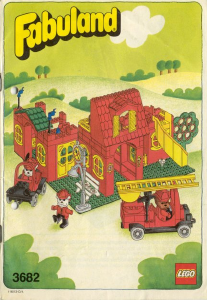 Manual Lego set 3682 Fabuland Fire station