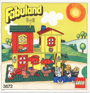 Bedienungsanleitung Lego set 3672 Fabuland Das motel