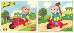 Manual Lego set 325 Fabuland Percy Pig and his barrow