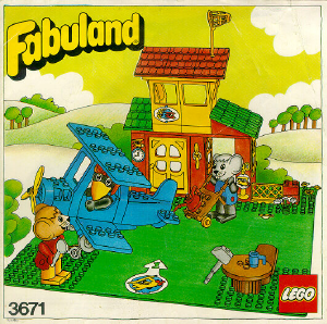 Használati útmutató Lego set 3671 Fabuland Repülőtér