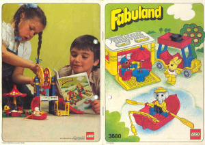 Manual Lego set 3680 Fabuland Caravan and rowboat