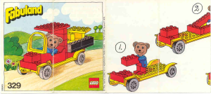 Manual Lego set 329 Fabuland Bernard Bear and his delivery lorry