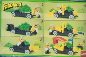 Bedienungsanleitung Lego set 3644 Fabuland Mike Affe mit Taxi