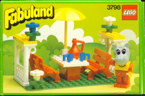 Manual Lego set 3798 Fabuland Hannah Hippopotamus on a picnic
