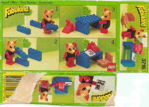 Manual Lego set 3716 Fabuland Telephone
