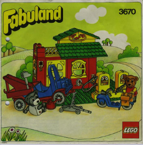 Bedienungsanleitung Lego set 3670 Fabuland Tankstelle