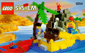 Handleiding Lego set 6254 Pirates Rotsig rif
