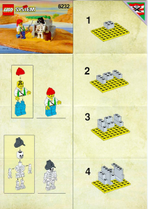 Manual Lego set 6232 Pirates Skeleton crew