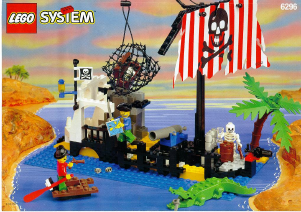 Handleiding Lego set 6296 Pirates Schipbreuk-eiland