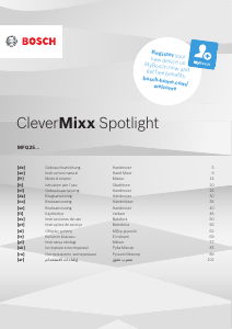 Посібник Bosch MFQ2520B CleverMixx Ручний міксер
