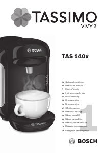 Bruksanvisning Bosch TAS1404 Tassimo Kaffebryggare