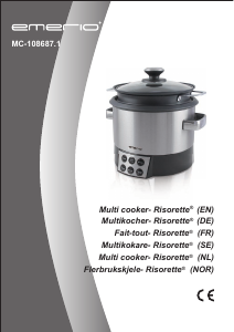 Manual Emerio MC-108687.1 Risorette Multi Cooker