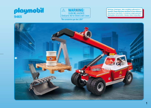 Manuale Playmobil set 9465 Rescue Veicolo con braccio telescopico