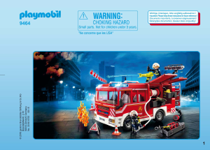 Manuale Playmobil set 9464 Rescue Autopompa dei vigili del fuoco