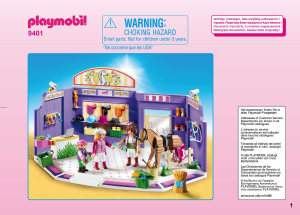 Manual Playmobil set 9401 City Life Magazin de accesorii pentru caluti